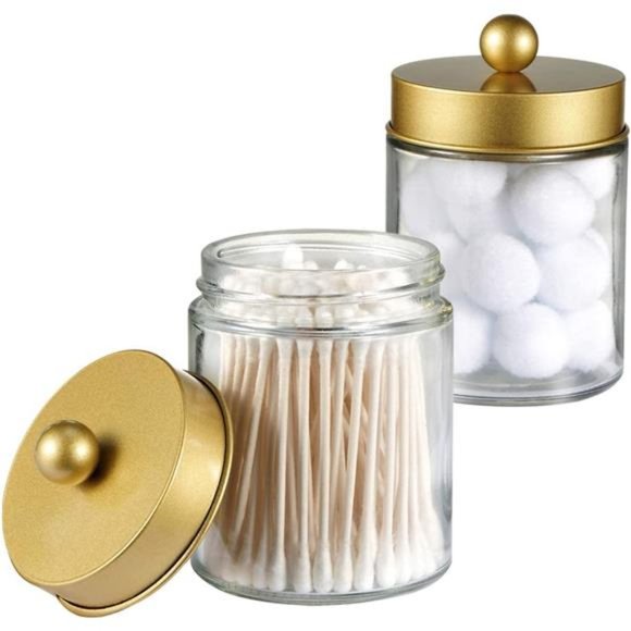 Jars Bathroom Storage Organizer -Countertop Storage Organizer Canister Jar - Picture 1 of 7